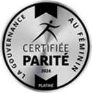 Photo de la certification Platine 2024 de la Gouvernance au Féminin 