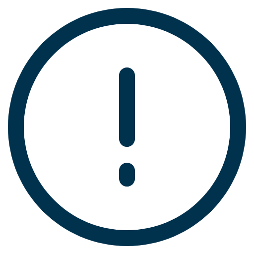 Icône d’un point d’exclamation encerclé