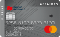 Photo de la carte de crédit Platine Affaires