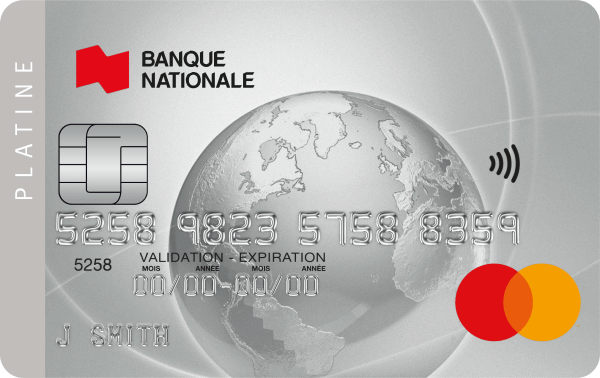 Photo de la carte de crédit Mastercard Platine