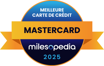 Dessin du prix Milesopedia de la meilleure carte Mastercard en 2025 