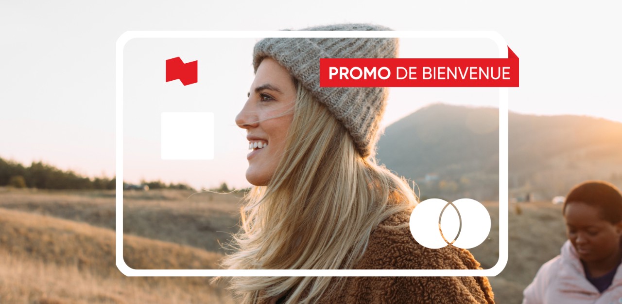 Photo de deux personnes en aventure grâce à la carte de crédit Mastercard World Elite de la Banque Nationale 