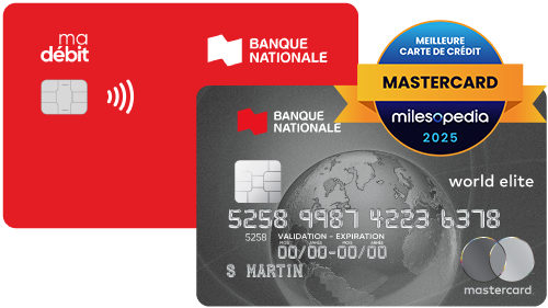 Dessin du prix Milesopedia de la meilleure carte Mastercard en 2025