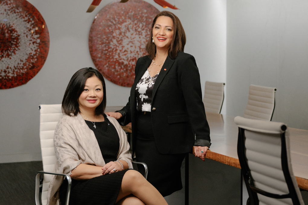 Jenny Siman and Haleh Alexander, leaders Banque Nationale